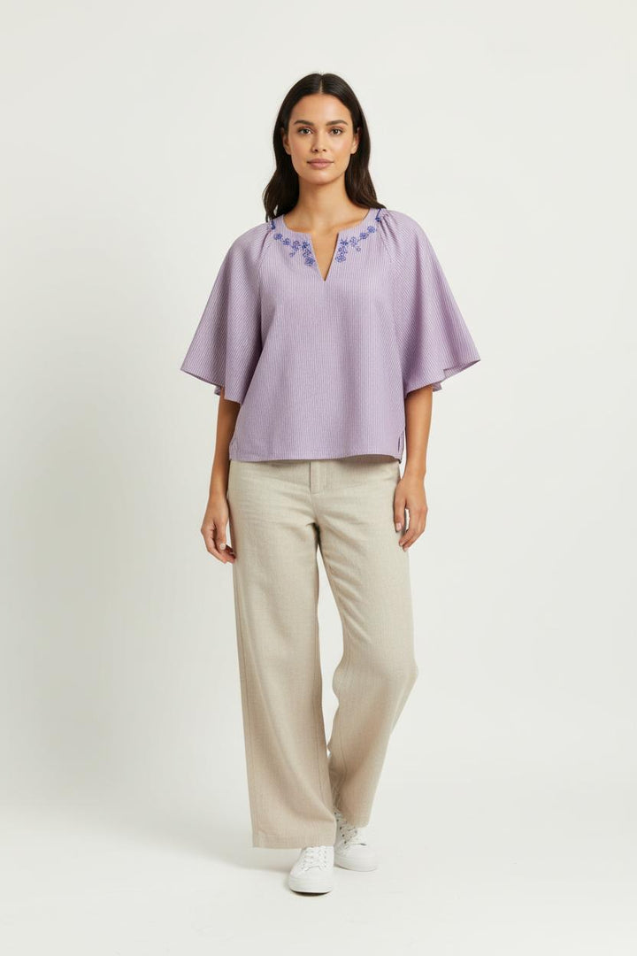 Blouse Violette et Bleue - Taille S/36 de la marque Karl Marc John | PARAD97163 - Vendu par Paradigme - Image 1