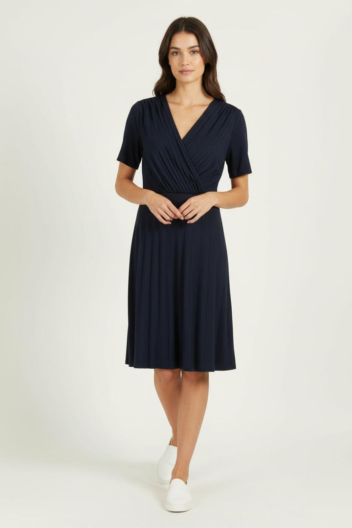 Robe portefeuille bleu marine - Taille M/38 de la marque I.Code | PARAD97171 - Vendu par Paradigme - Image 1