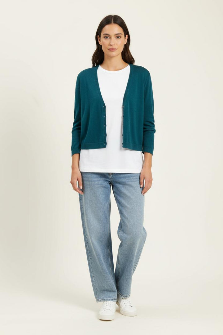 Cardigan Vert - Taille S/36 de la marque La Fée Maraboutée | PARAD97177 - Vendu par Paradigme - Image 1