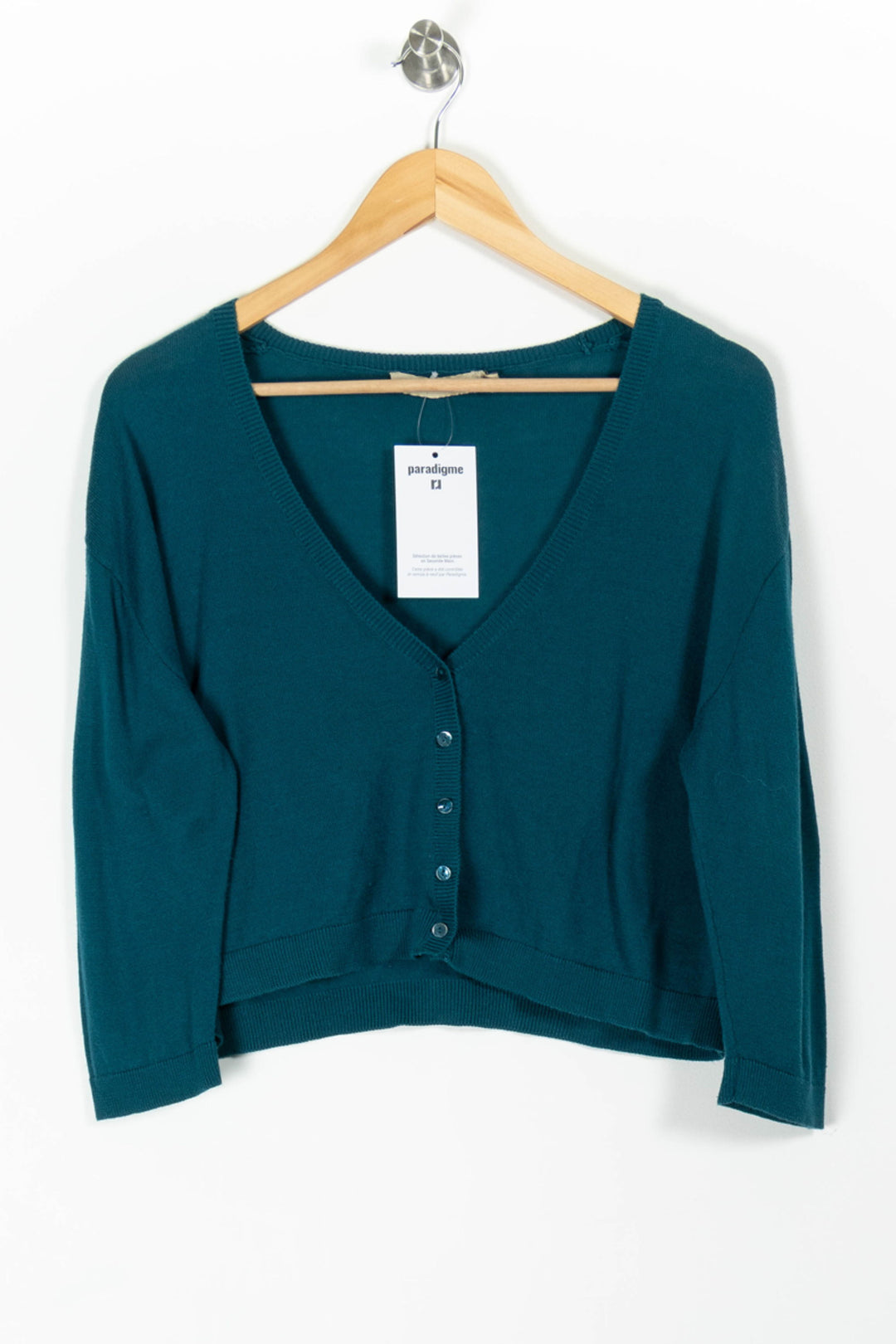 Cardigan Vert - Taille S/36 de la marque La Fée Maraboutée | PARAD97177 - Vendu par Paradigme - Image 2