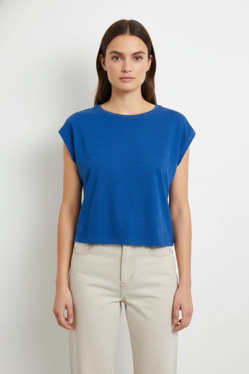 Tee-shirt Bleu - Taille M/38 de la marque Maison 123 | PARAD97178 - Vendu par Paradigme - Image 1