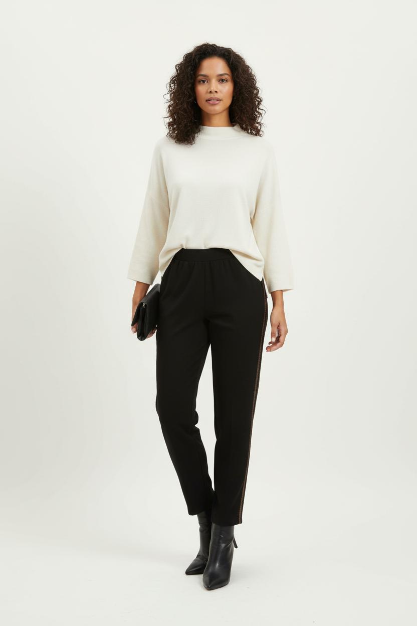 Pantalon Noir et Doré - Taille XL/42 de la marque La Fée Maraboutée | PARAD97184 - Vendu par Paradigme - Image 1