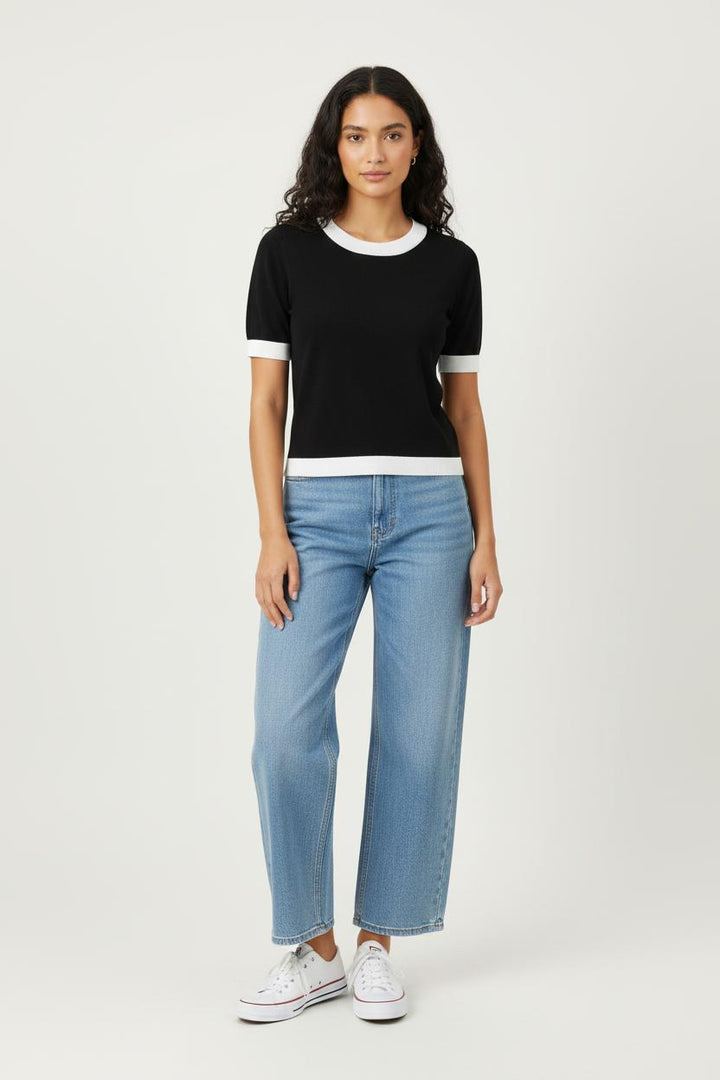 T-shirt Noir et Blanc - Taille M/38 de la marque Weill | PARAD97186 - Vendu par Paradigme - Image 1