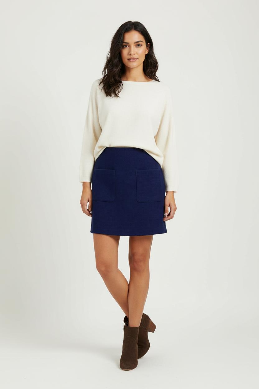 Jupe Courte Bleue - Taille XS/34 de la marque La Redoute Collections | PARAD97193 - Vendu par Paradigme - Image 1