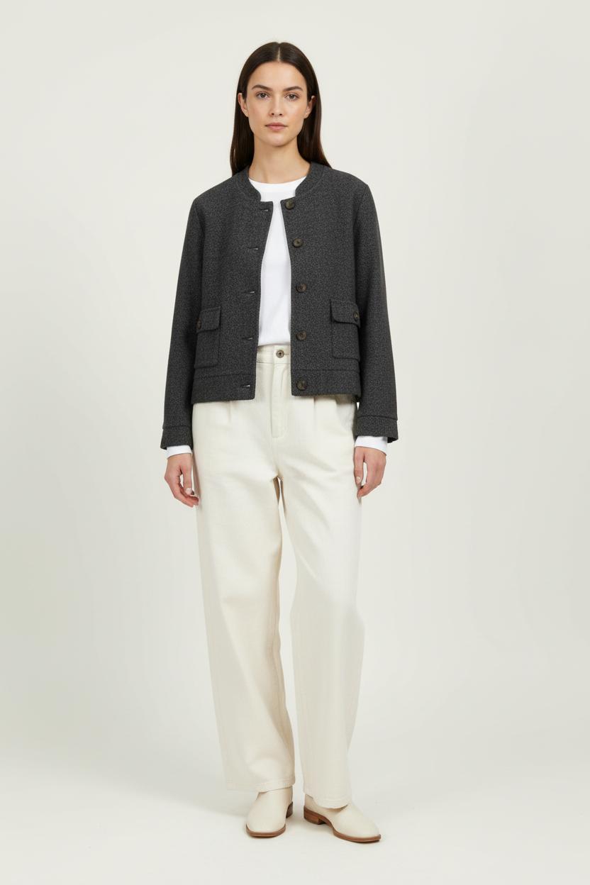 Veste Grise - Taille L/40 de la marque La Fée Maraboutée | PARAD97195 - Vendu par Paradigme - Image 1