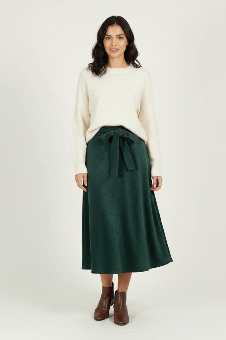 Jupe Midi Verte - Taille S/36 de la marque La Fée Maraboutée | PARAD97201 - Vendu par Paradigme - Image 1