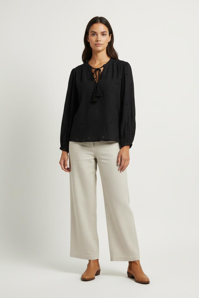 Blouse Noire - Taille S/36 de la marque ba&sh | PARAD97203 - Vendu par Paradigme - Image 1