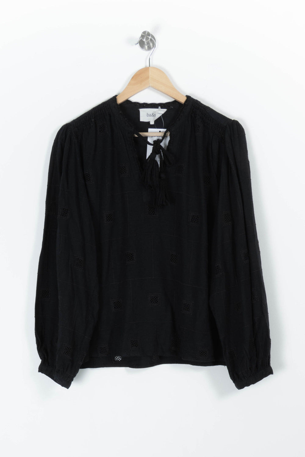 Blouse Noire - Taille S/36 de la marque ba&sh | PARAD97203 - Vendu par Paradigme - Image 2