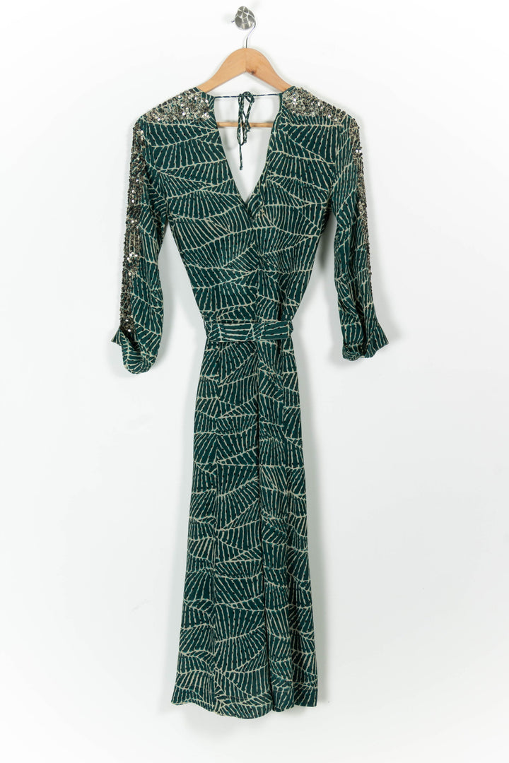 Robe Longue Verte et Argentée - Taille S/36 de la marque Stella Forest | PARAD97204 - Vendu par Paradigme - Image 4