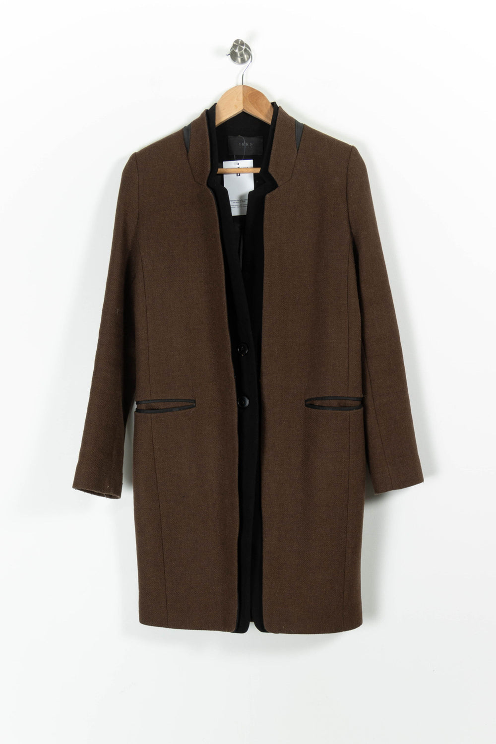 Manteau Marron et Noir - Taille S/36 de la marque IKKS | PARAD97205 - Vendu par Paradigme - Image 2