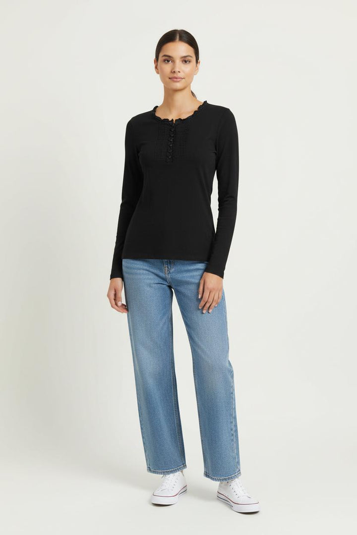Tunique Noire - Taille S/36 de la marque Caroll | PARAD97213 - Vendu par Paradigme - Image 1