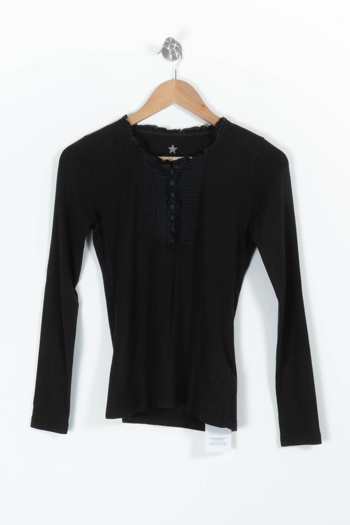 Tunique Noire - Taille S/36 de la marque Caroll | PARAD97213 - Vendu par Paradigme - Image 2
