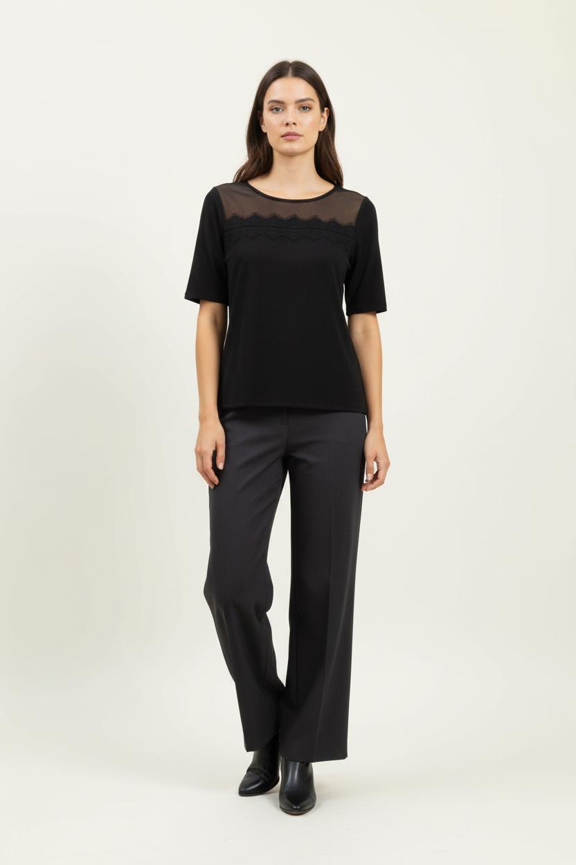 Tee-shirt Noir - Taille S/36 de la marque Caroll | PARAD97214 - Vendu par Paradigme - Image 1
