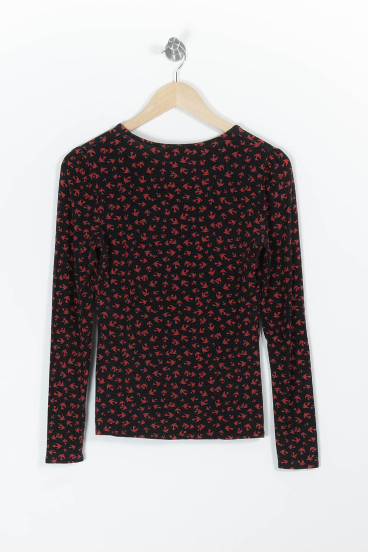 Tee-shirt Noir et Rouge - Taille XS/34 de la marque Caroll | PARAD97216 - Vendu par Paradigme - Image 4
