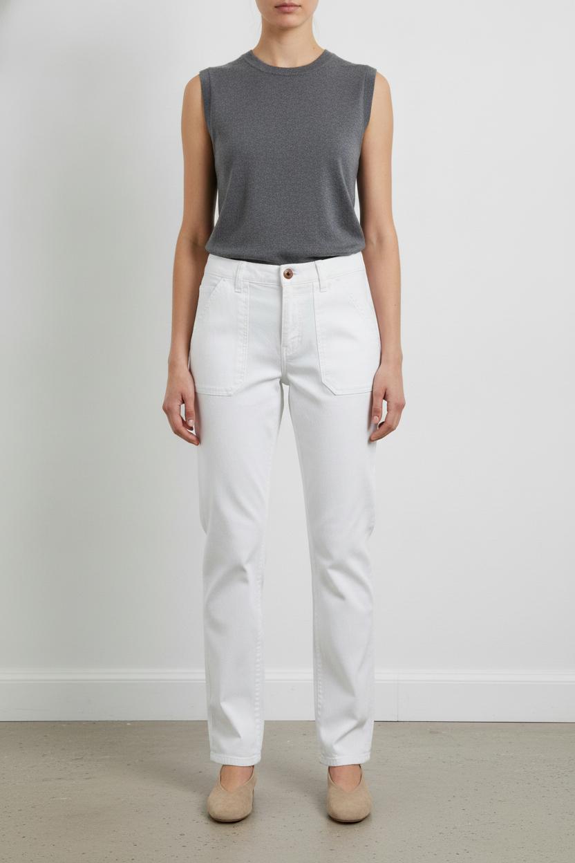 Jean Blanc - Taille S/36 de la marque ba&sh | PARAD97217 - Vendu par Paradigme - Image 1