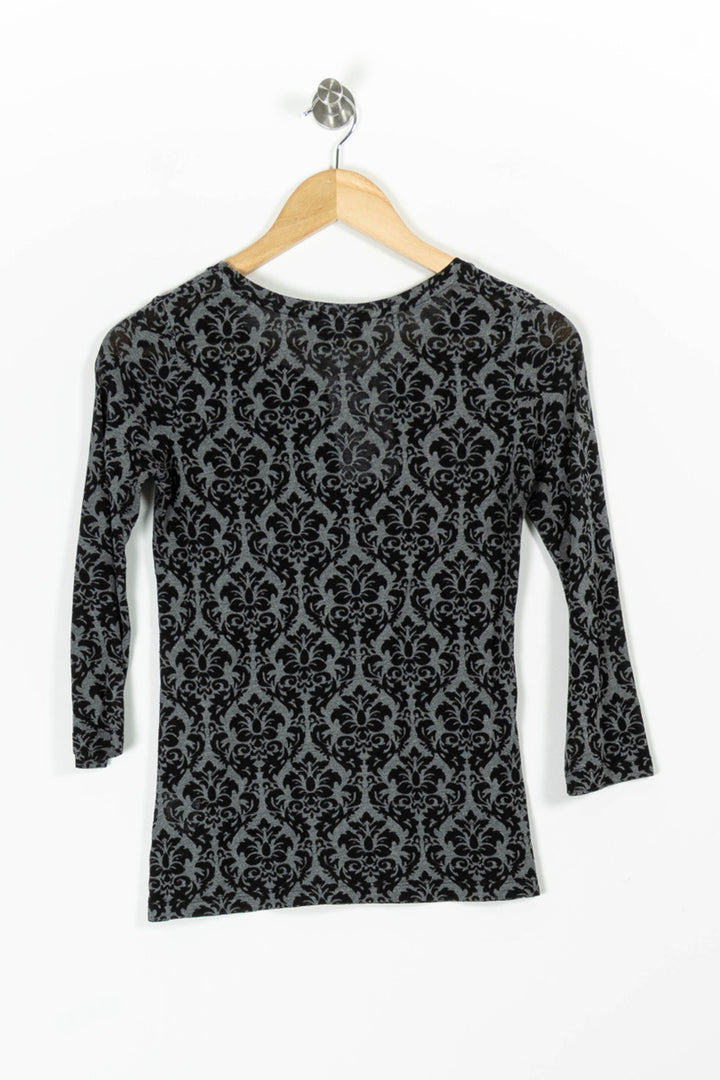 Tee-shirt Noir et Gris - Taille S/36 de la marque Caroll | PARAD97218 - Vendu par Paradigme - Image 4