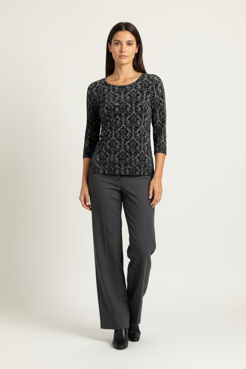 Tee-shirt Noir et Gris - Taille S/36 de la marque Caroll | PARAD97218 - Vendu par Paradigme - Image 1