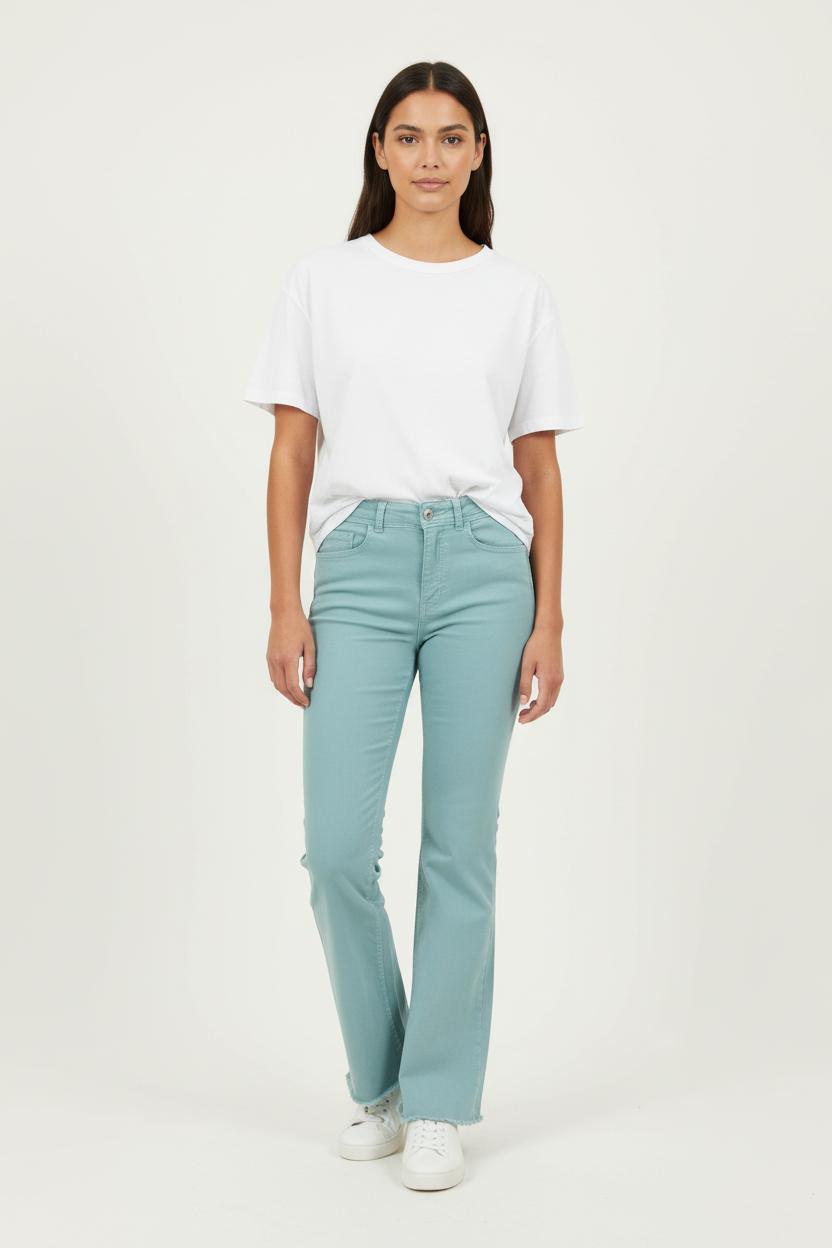 Pantalon Évasé Bleu - Taille S/36 de la marque La Fée Maraboutée | PARAD97220 - Vendu par Paradigme - Image 1
