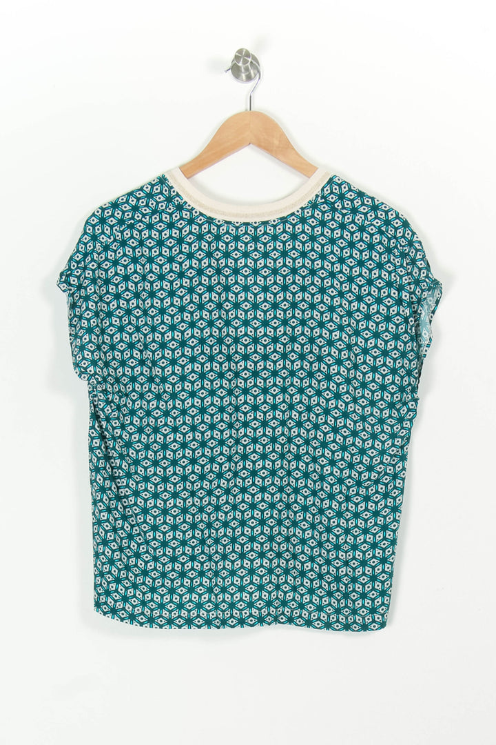 Blouse Bleue et Blanche - Taille L/40 de la marque La Fée Maraboutée | PARAD97231 - Vendu par Paradigme - Image 4