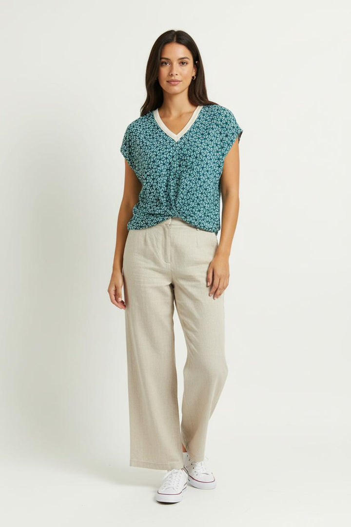 Blouse Bleue et Blanche - Taille L/40 de la marque La Fée Maraboutée | PARAD97231 - Vendu par Paradigme - Image 1