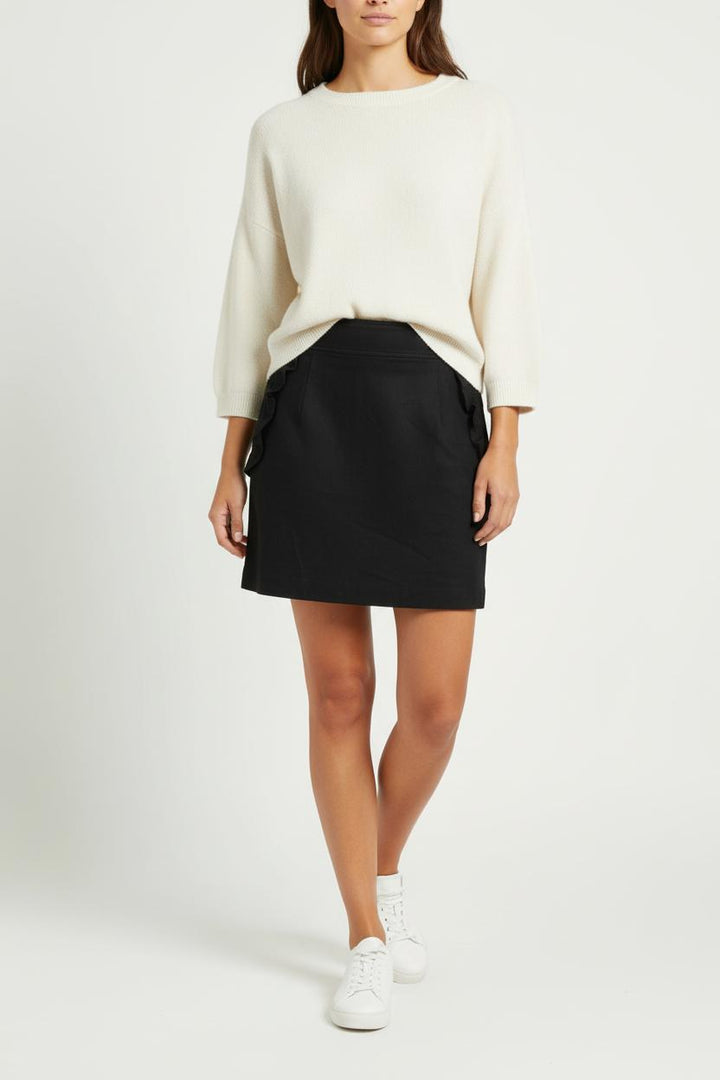 Jupe Courte Noire - Taille L/40 de la marque Sandro | PARAD97235 - Vendu par Paradigme - Image 1