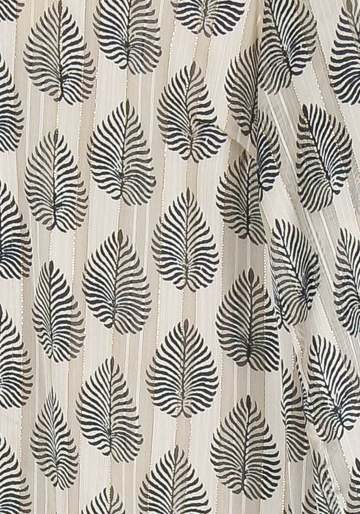Blouse Beige et Noire - Taille XS/34 de la marque La Fée Maraboutée | PARAD97236 - Vendu par Paradigme - Image 3