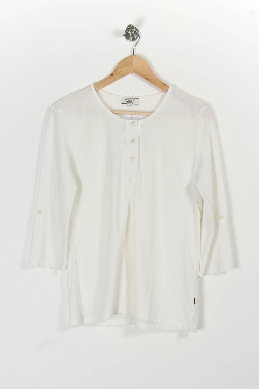 Henley Blanc - Taille M/38 de la marque Aigle | PARAD97240 - Vendu par Paradigme - Image 2