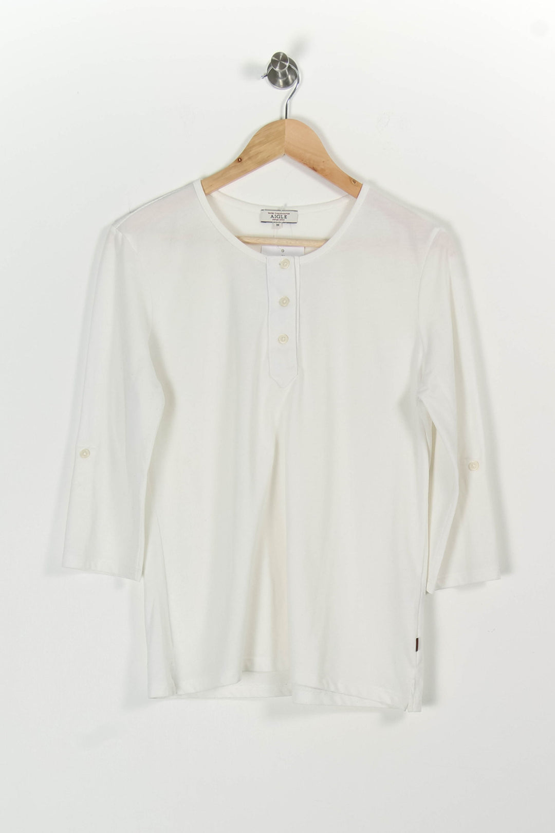 Henley Blanc - Taille M/38 de la marque Aigle | PARAD97240 - Vendu par Paradigme - Image 2