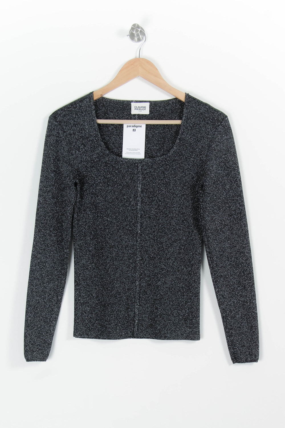 Pull Noir - Taille T.U. de la marque Claudie Pierlot | PARAD97241 - Vendu par Paradigme - Image 2