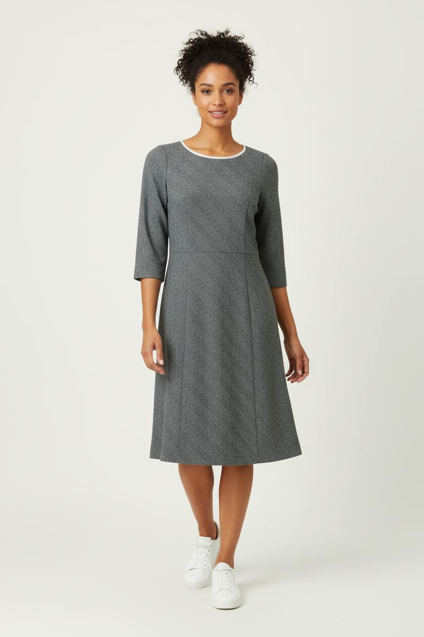 Robe Midi Grise - Taille M/38 de la marque Pablo | PARAD97252 - Vendu par Paradigme - Image 1