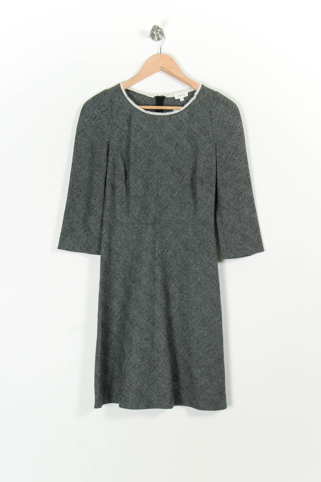 Robe Midi Grise - Taille M/38 de la marque Pablo | PARAD97252 - Vendu par Paradigme - Image 2
