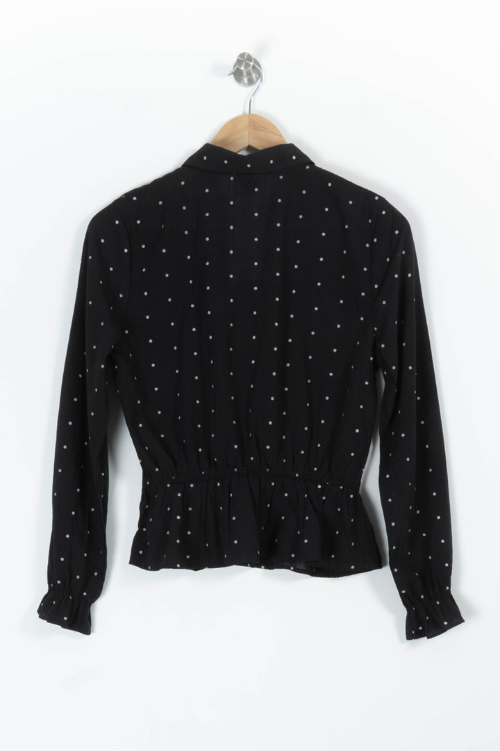 Blouse Noire à Pois Blancs - Taille S/36 de la marque Karl Marc John | PARAD97253 - Vendu par Paradigme - Image 4