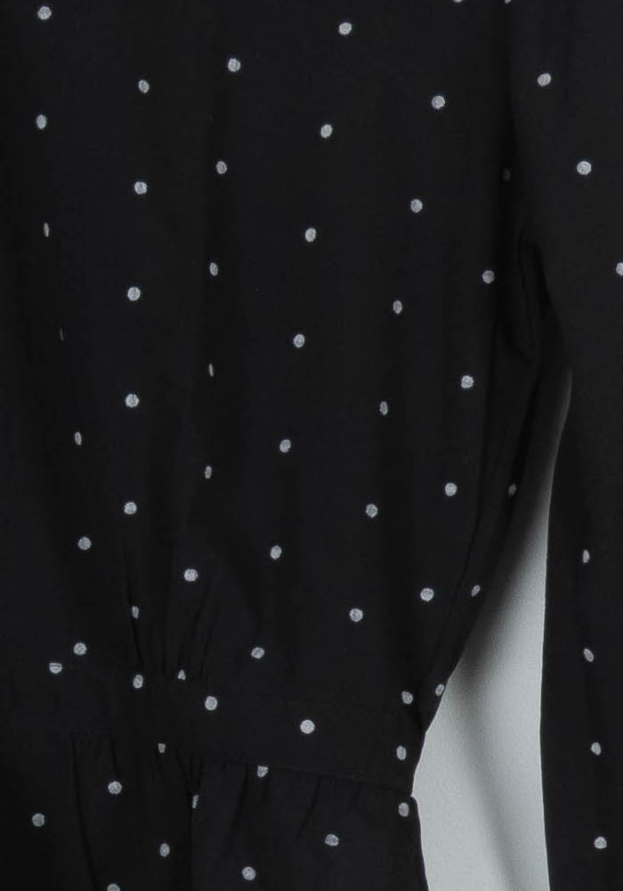 Blouse Noire à Pois Blancs - Taille S/36 de la marque Karl Marc John | PARAD97253 - Vendu par Paradigme - Image 3