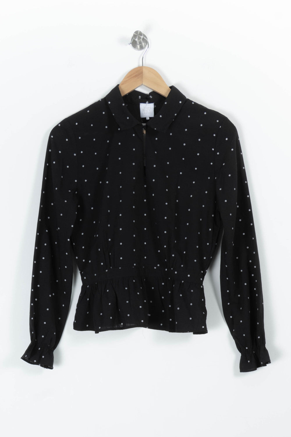 Blouse Noire à Pois Blancs - Taille S/36 de la marque Karl Marc John | PARAD97253 - Vendu par Paradigme - Image 2