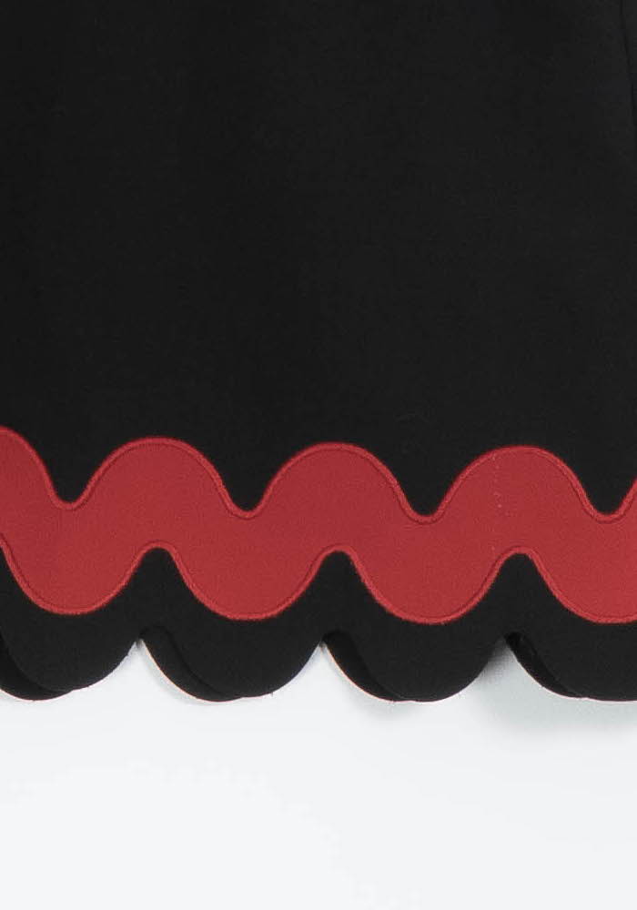 Jupe Noire et Rouge - Taille S/36 de la marque Kookai | PARAD97257 - Vendu par Paradigme - Image 3