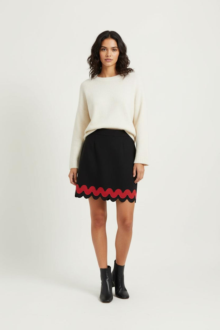 Jupe Noire et Rouge - Taille S/36 de la marque Kookai | PARAD97257 - Vendu par Paradigme - Image 1