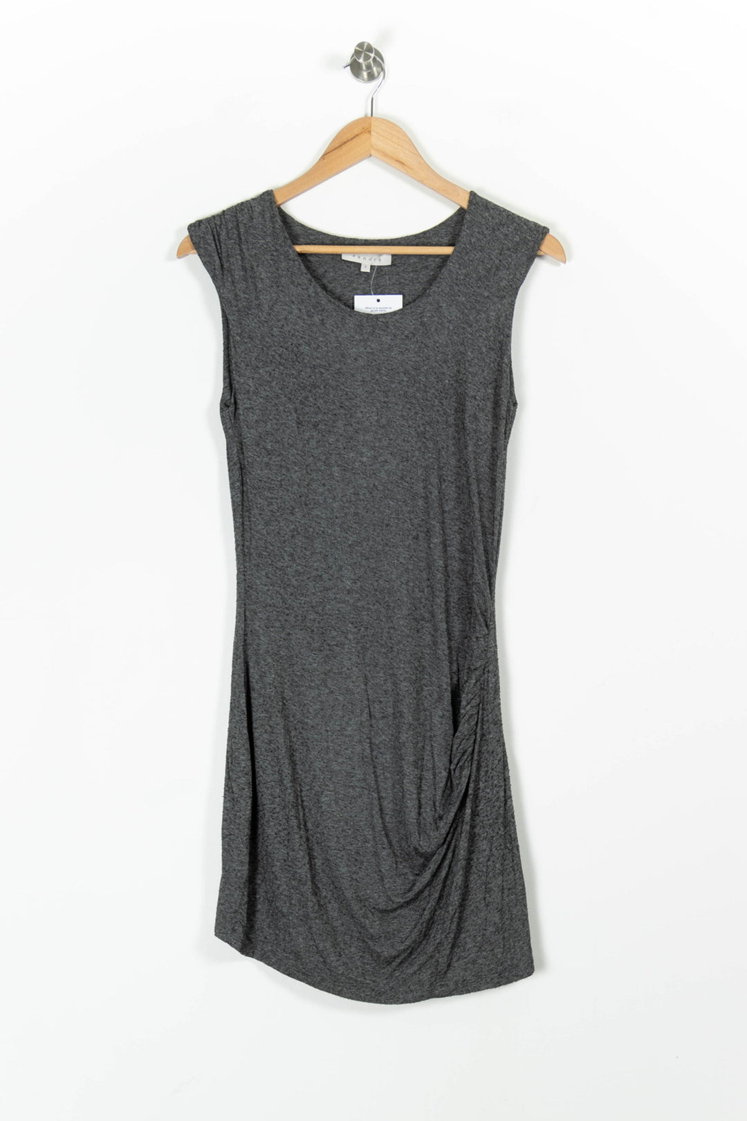 Robe Droite Grise - Taille M/38 de la marque Sandro | PARAD97259 - Vendu par Paradigme - Image 2