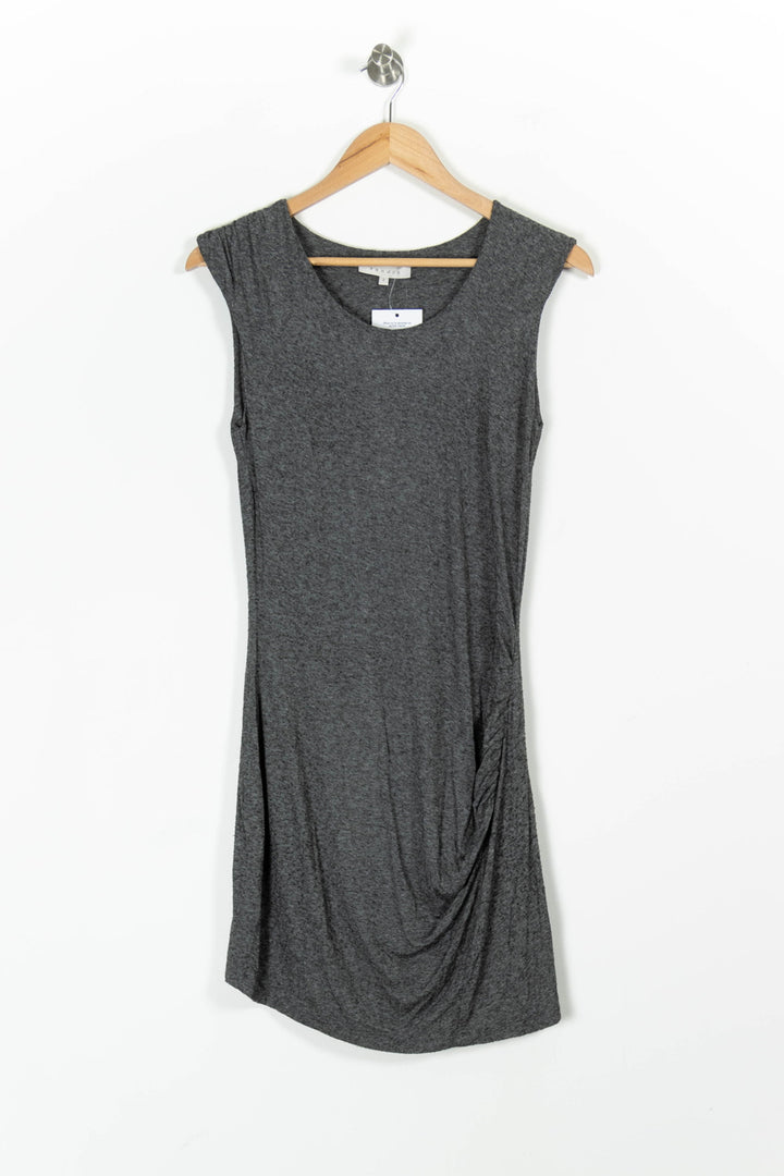 Robe Droite Grise - Taille M/38 de la marque Sandro | PARAD97259 - Vendu par Paradigme - Image 2