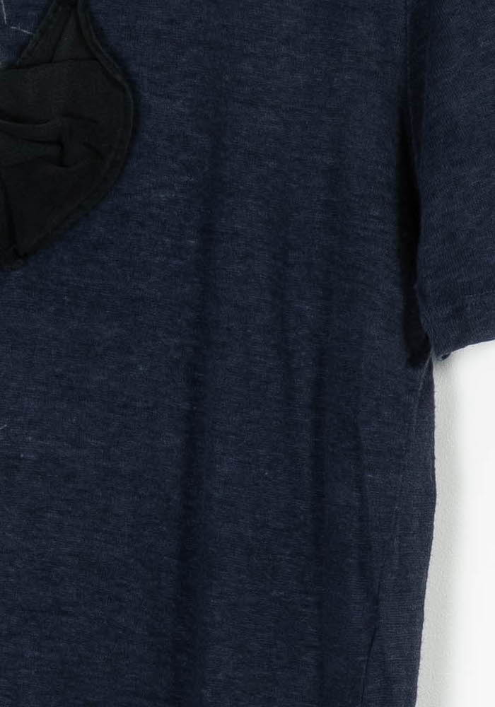 Tee-shirt Bleu et Noir - Taille L/40 de la marque Maje | PARAD97262 - Vendu par Paradigme - Image 3