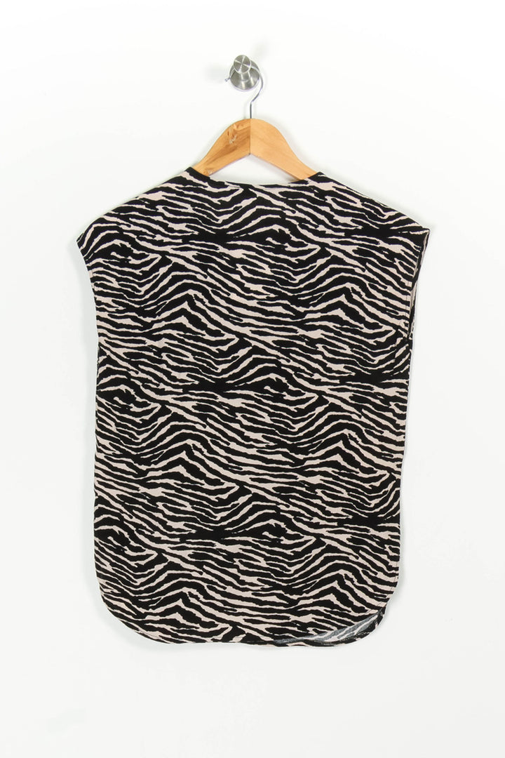 Blouse Noire et Blanche - Taille S/36 de la marque La Fée Maraboutée | PARAD97265 - Vendu par Paradigme - Image 4