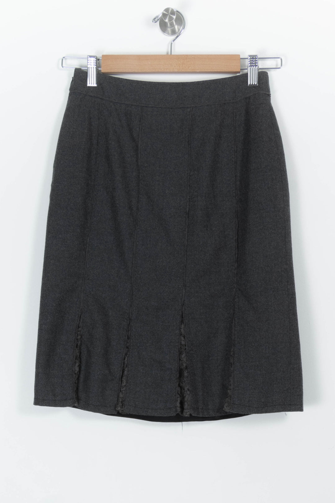 Jupe Droite Grise - Taille S/36 de la marque Gerard Darel | PARAD97266 - Vendu par Paradigme - Image 4