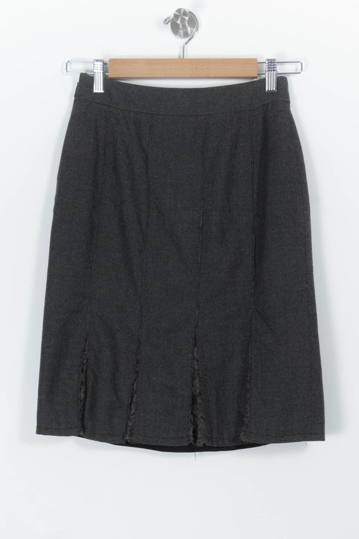 Jupe Droite Grise - Taille S/36 de la marque Gerard Darel | PARAD97266 - Vendu par Paradigme - Image 4