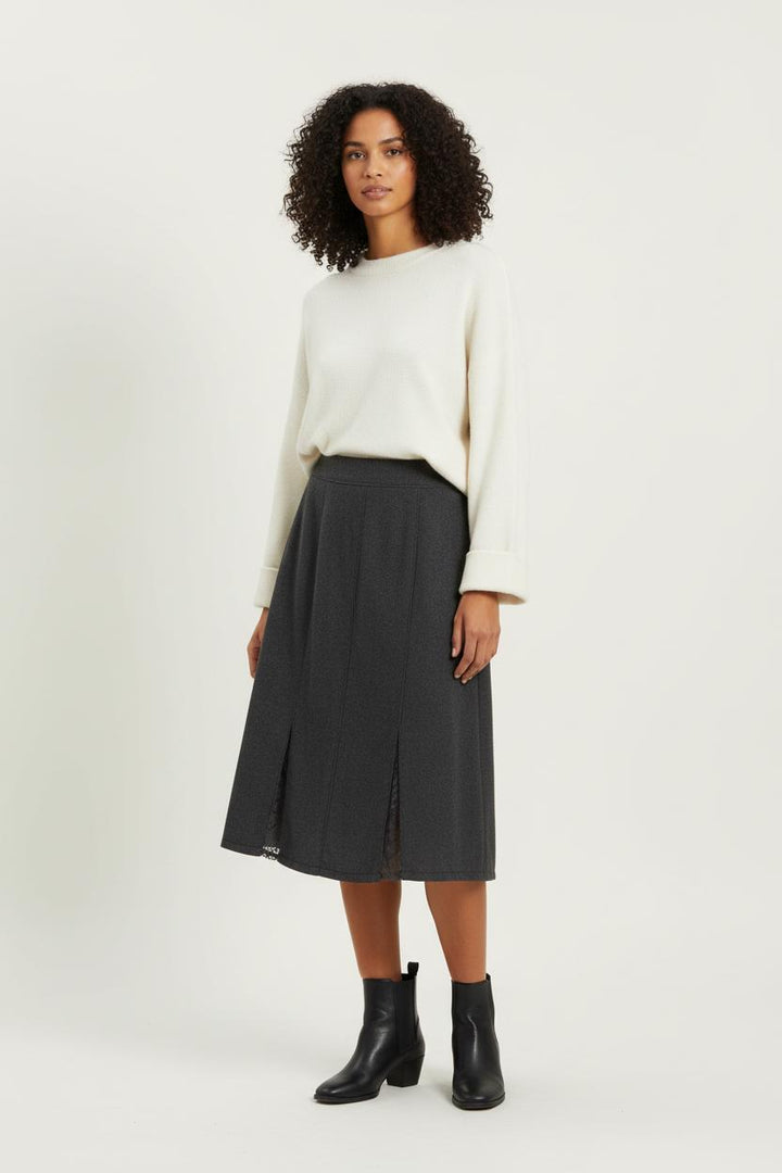 Jupe Droite Grise - Taille S/36 de la marque Gerard Darel | PARAD97266 - Vendu par Paradigme - Image 1