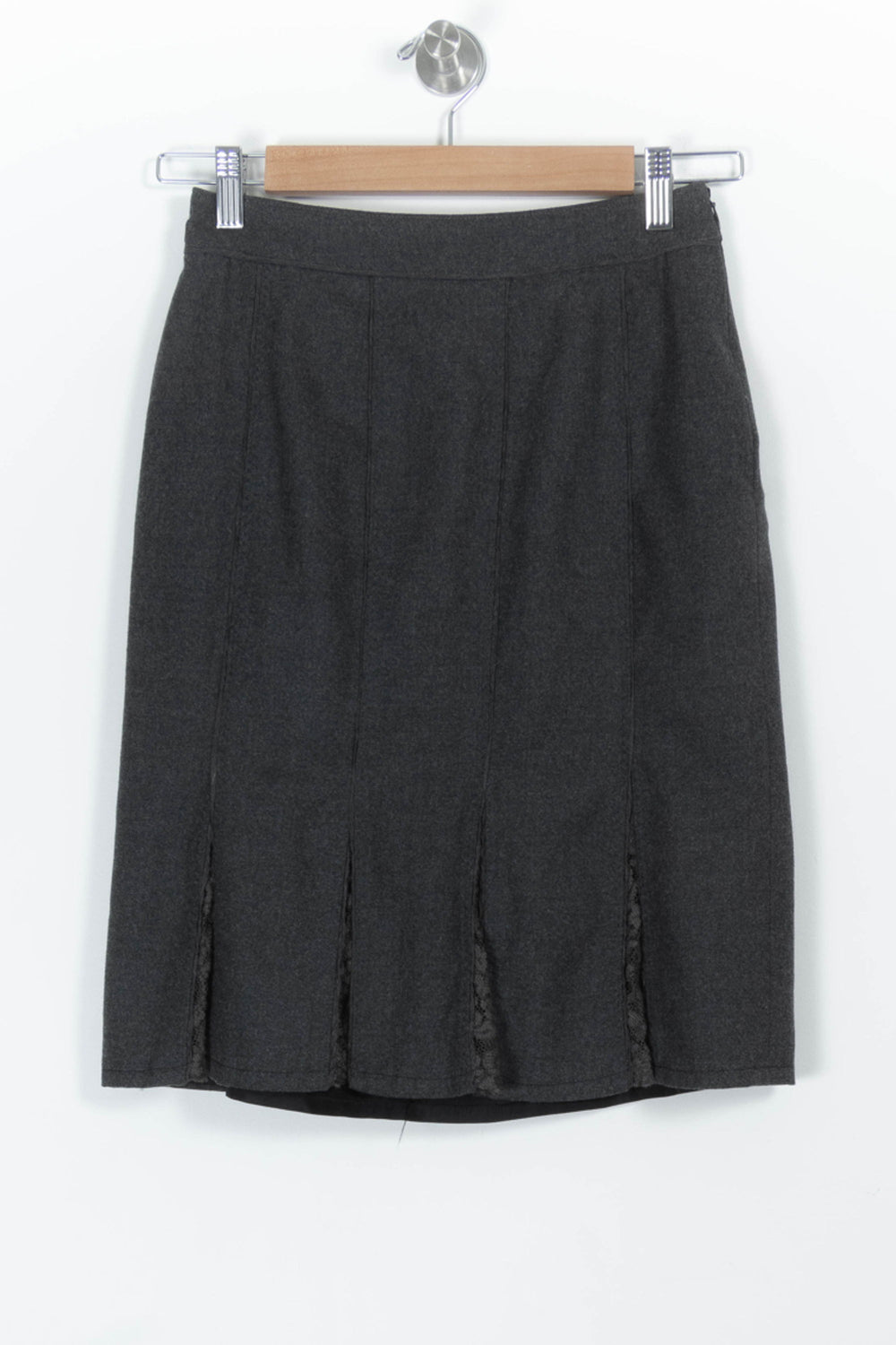 Jupe Droite Grise - Taille S/36 de la marque Gerard Darel | PARAD97266 - Vendu par Paradigme - Image 2