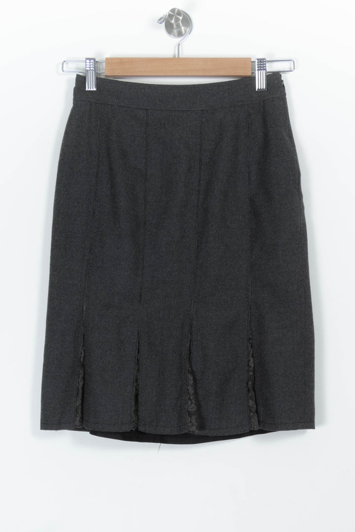 Jupe Droite Grise - Taille S/36 de la marque Gerard Darel | PARAD97266 - Vendu par Paradigme - Image 2