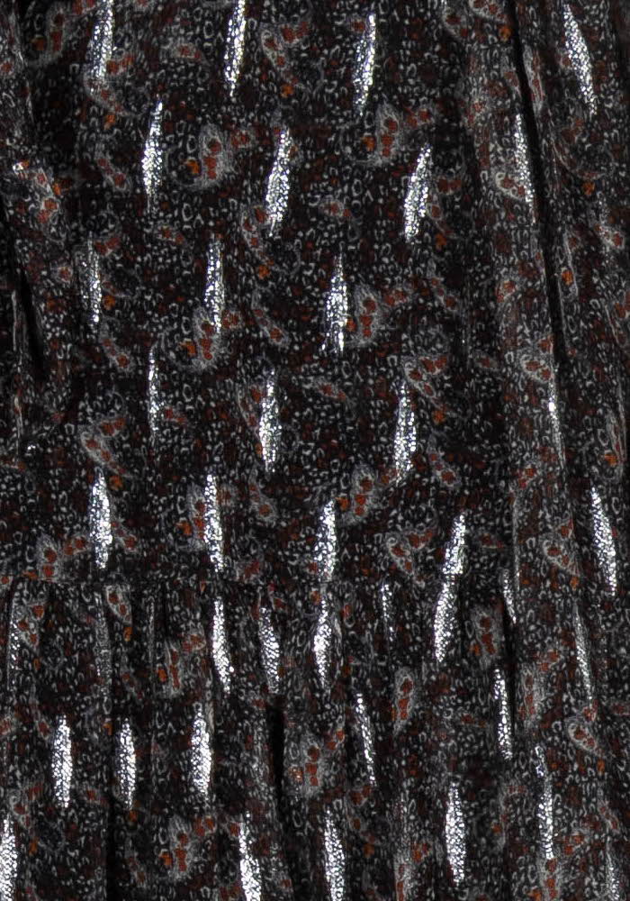 Robe Midi Grise et Noire - Taille S/36 de la marque Maison 123 | PARAD97267 - Vendu par Paradigme - Image 3