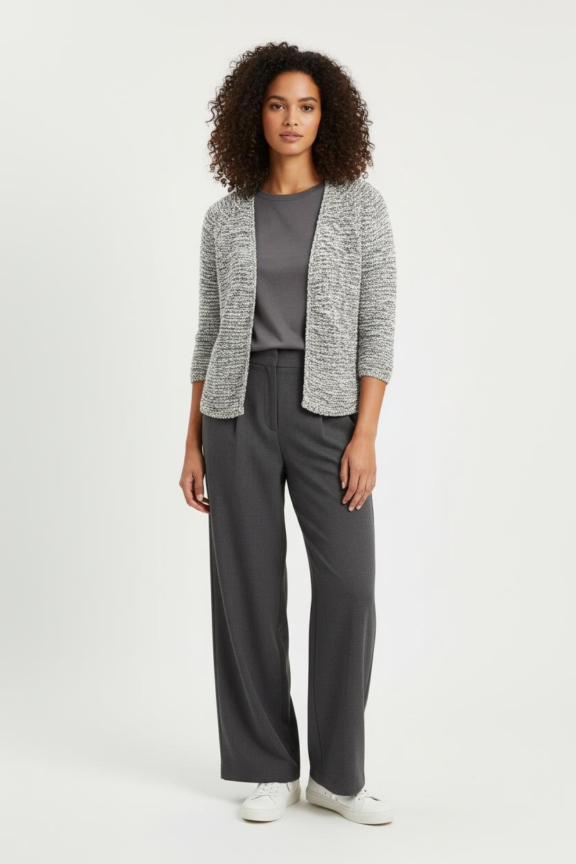Cardigan Gris - Taille S/36 de la marque IKKS | PARAD97273 - Vendu par Paradigme - Image 1