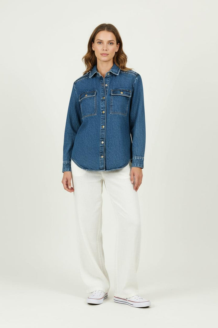 Chemise Bleu - Taille XS/34 de la marque Petite Mendigote | PARAD97276 - Vendu par Paradigme - Image 1