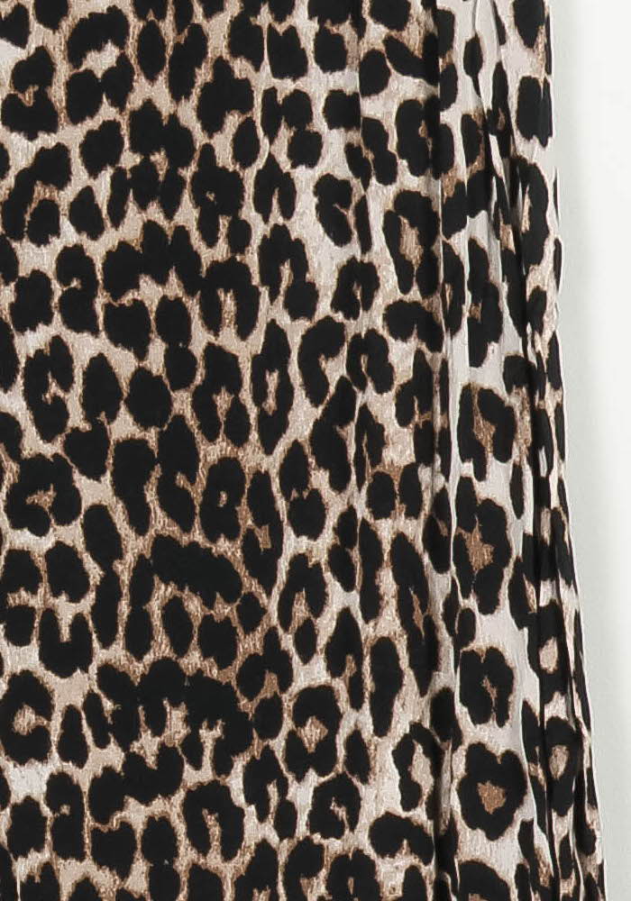Jupe Midi Léopard Beige et Noir - Taille S/36 de la marque Suncoo | PARAD97279 - Vendu par Paradigme - Image 3
