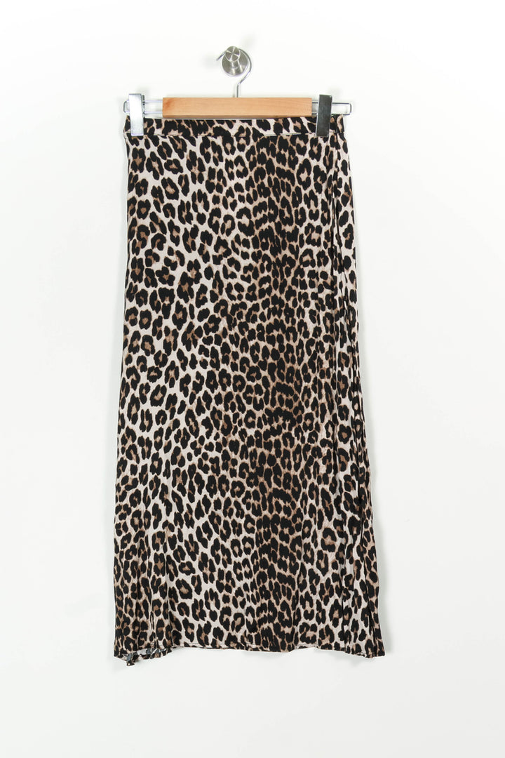 Jupe Midi Léopard Beige et Noir - Taille S/36 de la marque Suncoo | PARAD97279 - Vendu par Paradigme - Image 2
